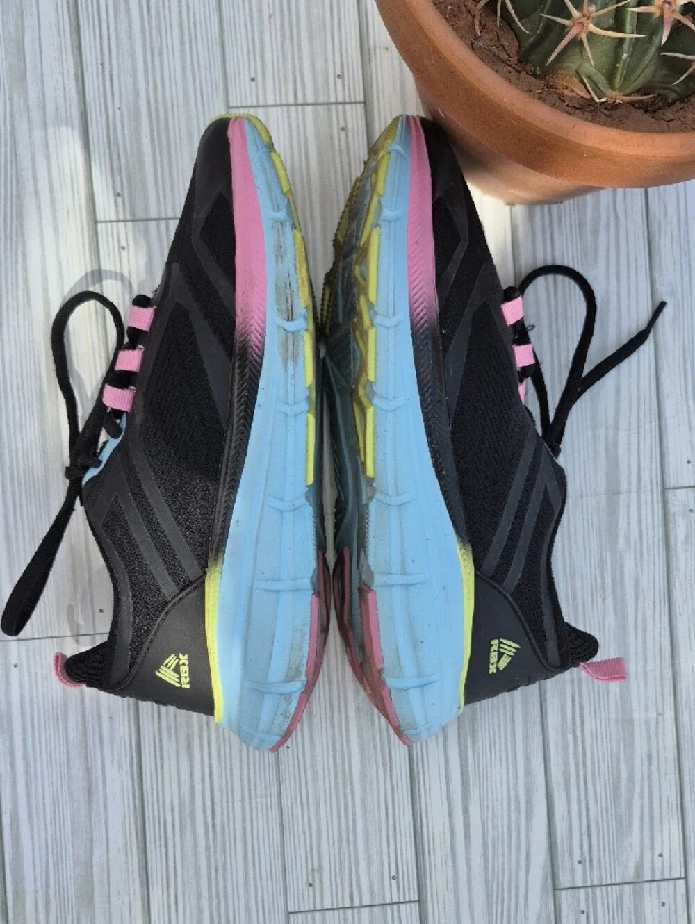 Womens RBX Black Athletic Sneakers